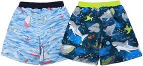img 3 attached to 🏊 SOLOCOTE Boys Swim Trunks Beach Board Shorts with Inner Mesh Liner - Ideal Bathing Swimsuit for Optimal Comfort and Style