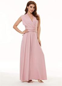 img 3 attached to Clothink Women's Multi Way Convertible Light Dress – Versatile Fashion for Women