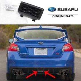 img 1 attached to 🚘 Brand New OEM Rear Bumper Cover Center for Subaru 2015-2016 WRX STi - Part# 57731VA120