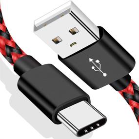 img 4 attached to 🔌 High-Speed USB C Charger Cable for Fire HD 10 9th Gen, HD 8 10th Gen Tablet & Kids Edition, Samsung Galaxy S10 S9 S8 Plus, LG G7 G5 V35, Moto Z3 G6 X4 - Type-C Charging Charger Cord