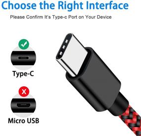 img 2 attached to 🔌 High-Speed USB C Charger Cable for Fire HD 10 9th Gen, HD 8 10th Gen Tablet & Kids Edition, Samsung Galaxy S10 S9 S8 Plus, LG G7 G5 V35, Moto Z3 G6 X4 - Type-C Charging Charger Cord