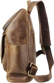 img 2 attached to Polare Leather Backpack: The Ultimate Adventure Schoolbag