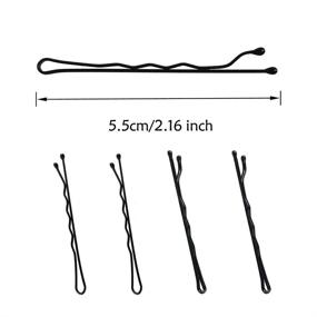 img 3 attached to 💇 240-Count Set of Premium Bobby Pins, Hairpins for All Hair Types – Ideal for Kids, Girls, and Women – Black, 2.16 Inch