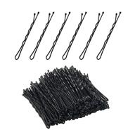 💇 240-count set of premium bobby pins, hairpins for all hair types – ideal for kids, girls, and women – black, 2.16 inch logo