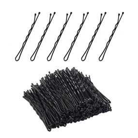 img 4 attached to 💇 240-Count Set of Premium Bobby Pins, Hairpins for All Hair Types – Ideal for Kids, Girls, and Women – Black, 2.16 Inch