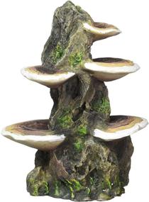 img 2 attached to 🐟 Medium-Sized Penn-Plax RR1007 Mushroom Rock Aquarium Ornament - Dimensions: 5.5" x 4" x 7.5