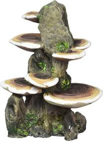 img 1 attached to 🐟 Medium-Sized Penn-Plax RR1007 Mushroom Rock Aquarium Ornament - Dimensions: 5.5" x 4" x 7.5