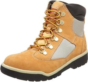 img 4 attached to Детские ботинки Timberland 6 дюймов из кожи и ткани