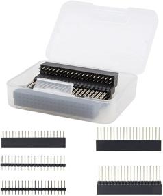 img 4 attached to Geekworm 2x20 40 Pin Stacking Female Header Kit: Raspberry Pi 4B/3B+/3B/2B/B+/A+/Zero(Zero W) — 5 Specifications, 10Pcs, Raspberry Pi GPIO Stacking Header/Extender, Raspberry Pi Pico Header Pack