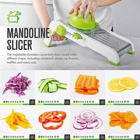 img 3 attached to 🔪 DICO Mandoline Slicer: Versatile Vegetable Cutter for Precision Slicing, Chopping, Julienne, Shredding, and Fries