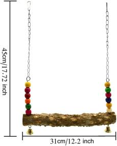 img 2 attached to 🐔 ZOHOKO Chicken Coop Swing: Natural Wooden Playtime Must-Have!