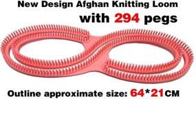 img 2 attached to 🧶 Serenity Loom Afghan: Enhance Your Knitting Projects with 294 Pegs, Crochet Hooks, and Knitting Needles for Large Shawls, Scarves, Blankets, and Sweaters