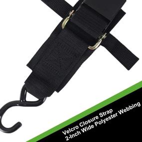 img 2 attached to 🚤 XSTRAP Marine Boat Trailer 2-inch x 4-foot Transom Tie-Down Straps for Trailers, 2-Pack