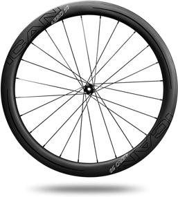 img 2 attached to 🚲 ICAN Carbon Wheels AERO 50 Disc Road Bike Wheelset: Lightweight 1430g Clinchers with 50mm Aero Design, Tubeless Ready & Disc Brake Compatibility