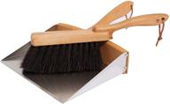 redecker hand brush and dust pan set with beechwood handles, 14-1/8-inches, featuring arenga fiber logo