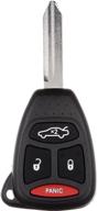 🔑 high-quality eccpp 1x key fob keyless entry remote replacement for chrysler 300, dodge charger, dakota, durango, magnum, jeep grand cherokee, commander - kobdt04a oht692713aa - includes 4 buttons logo