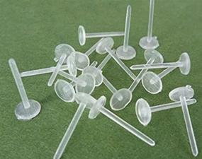 img 1 attached to 📦 Pack of 500 Pairs of Clear PVC Invisible Plastic Earring Pins, 5mm X 12mm, Post Back Stud Findings