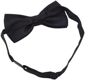 img 2 attached to Amajiji Formal Dog Bow Ties for Medium 🐶 and Large Dogs - D115, 100% Polyester, in Black