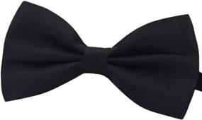 img 4 attached to Amajiji Formal Dog Bow Ties for Medium 🐶 and Large Dogs - D115, 100% Polyester, in Black