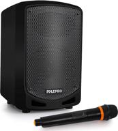 🔊 wireless portable bluetooth pa speaker system - karaoke sound system for indoor and outdoor, with wireless microphone, audio recording, rechargeable battery, usb/sd card reader, stand mount - ideal for parties and crowd control - pyle logo