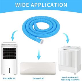 img 3 attached to 🌀 MyLifeUNIT Universal Air Conditioner Drain Hose & Inlet Hose Combo - 5.2 Ft for Semi-Automatic Washing Machine