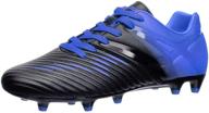 vizari liga kids fg black/blue soccer cleats logo