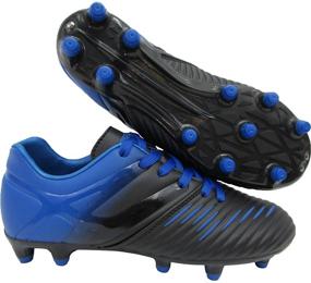 img 2 attached to Vizari Liga Kids FG Black/Blue Soccer Cleats