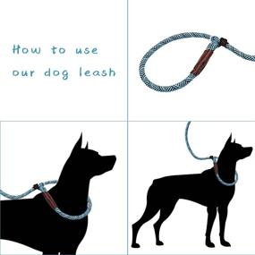 img 1 attached to 🐾 Ultimate 6FT Slip Lead Dog Leash: Premium Nylon Rope Leash for Small, Medium, and Large Dogs - No-Pull Training Leash for Unmatched Control