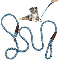 🐾 ultimate 6ft slip lead dog leash: premium nylon rope leash for small, medium, and large dogs - no-pull training leash for unmatched control logo