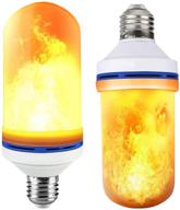 flame effect led light bulb logo