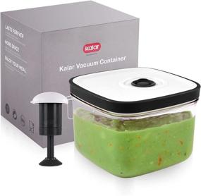 img 4 attached to KALAR Guacamole Keeper: Extend Avocado Freshness with Vacuum Sealer - Reusable Clear Storage Containers (1 PACK, 24 oz), Stackable & Airtight - Ideal Unique Christmas Gift