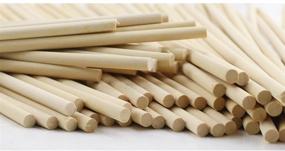 img 2 attached to 🌲 70PCS Unfinished Natural Wood Craft Dowel Rods - 12 Inch x 1/4 Inch, Hardwood Craft Dowel Sticks for Crafts, Home Decor, and DIY Projects