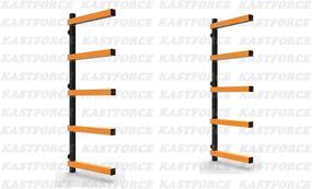 img 3 attached to KASTFORCE KF1005 Lumber Storage Rack: 5-Level System, 110lbs (50kg) per Level, Durable Wood Rack for Workshop - Includes Sheet Metal Screws