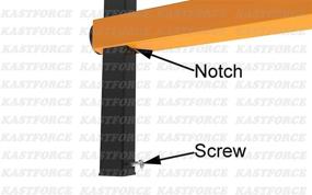 img 2 attached to KASTFORCE KF1005 Lumber Storage Rack: 5-Level System, 110lbs (50kg) per Level, Durable Wood Rack for Workshop - Includes Sheet Metal Screws