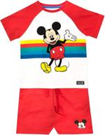 disney mickey t shirt shorts multicoloured logo