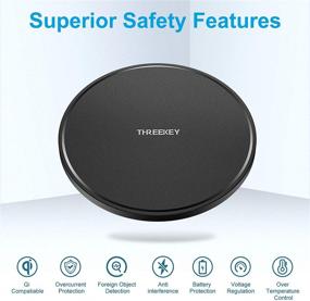 img 1 attached to THREEKEY 2 Pack Wireless Charger: 10W Qi-Certified Charging Pad for iPhone/Samsung, Black (No Adapter)