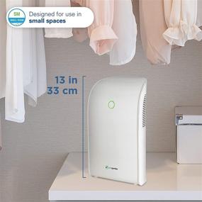 img 2 attached to ⚪️ PureGuardian DH201WCA Small Room Dehumidifier for Allergen and Odor Control in Closets, Kitchens, Laundry Rooms, and Bathrooms - Ultra-Quiet, Space-Saving Solution