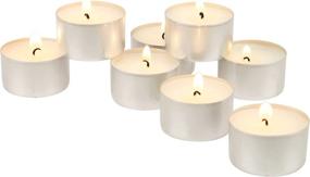 img 2 attached to 100 Pack White Tea Light Candles – Stonebriar, Unscented, Extended 8 Hour Burn Time, 100 Count
