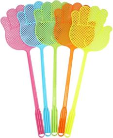 img 4 attached to 🤚 Dirza Funny Hand Shaped Fly Swatters: Durable & Colorful Pack of 5 for Home, Indoor, Outdoor, Classroom, and Office Use