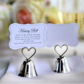 img 1 attached to 🔔 Kate Aspen (24 Pack) Kissing Bells Place Card Holders – Elegant Table Decor for Weddings and Events