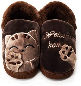 img 1 attached to HULYKA Toddler Cartoon Slippers: Adorable Boys' Shoes for Comfortable and Stylish Indoor Wear