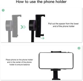 img 2 attached to 📹 Gimbal Stabilizer Video Stabilizer Remote Version with Unique Shooting Mode for Cell Phones - Single Axis Stabilizer Tripod for Google Pixel 4, Galaxy S20, S10+, S10, S9+