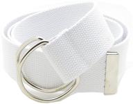 🔳 canvas d ring buckle metal white xxxl: premium oversized belt for extra comfort and style logo