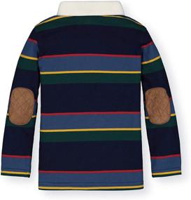 img 1 attached to Long Sleeve Rugby Polo Shirt for Boys by Hope & Henry