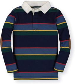 img 4 attached to Long Sleeve Rugby Polo Shirt for Boys by Hope & Henry