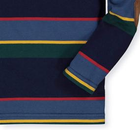 img 2 attached to Long Sleeve Rugby Polo Shirt for Boys by Hope & Henry