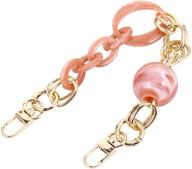 👜 valiclud chunky acrylic bag chain purse strap replacement handbag handle with bag charm decoration - making accessory for handbags and purses logo