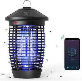 img 4 attached to 🦟 PandaJoy Bug Zapping Indoor Mosquito Killer & Fruit Fly Trap - Electric Insect Zapper Lamp for Home Patio Garden, Indoor & Outdoor Use