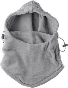 img 1 attached to Fleece Windproof Ski Face Mask Balaclavas Hood by Super Z Outlet