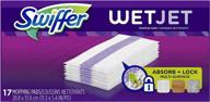 🧽 wetjet hardwood mop pad refills - all purpose multi surface floor cleaning product for floor mopping and cleaning, 17 count logo